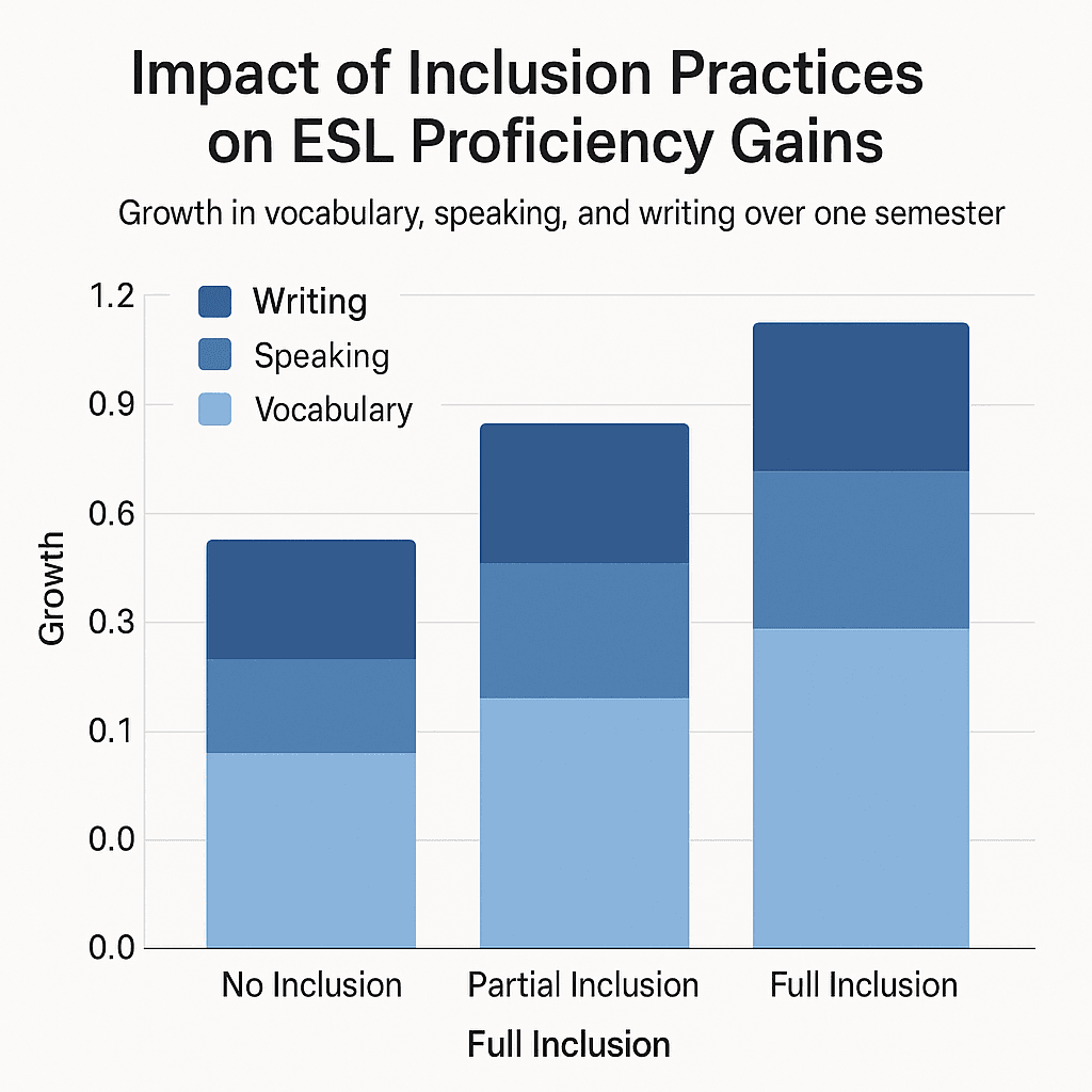 Impact of Inclusion Practices on ESL Proficiency Gains