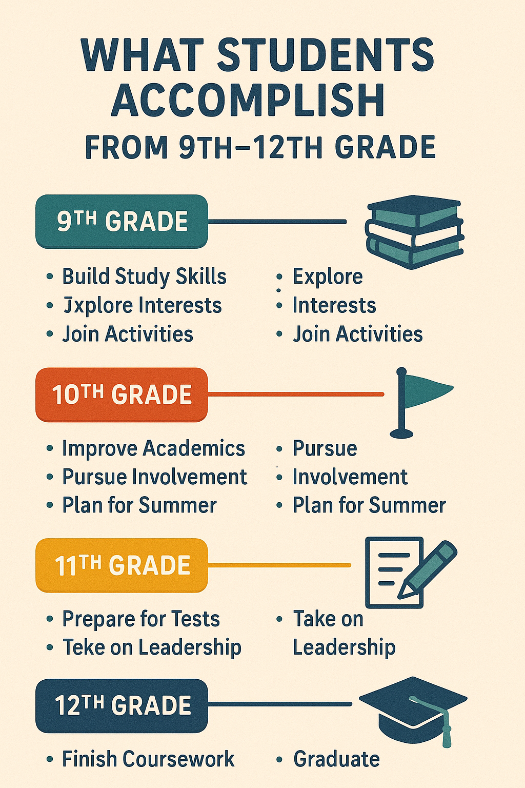 The 4-Year High School Timeline
