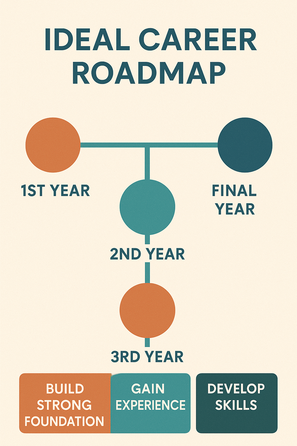 “Ideal Career Roadmap” from 1st year to final year