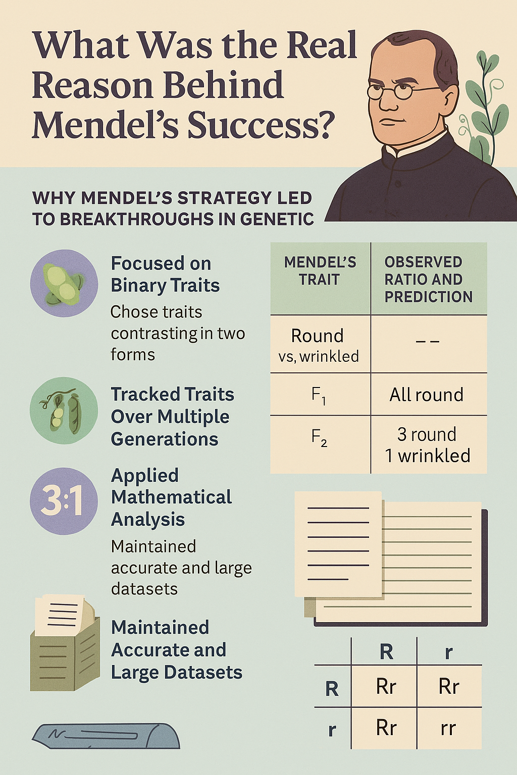What Was the Real Reason Behind Mendel's Success?